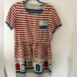 novelty travel suitcase dress flags of world traveler size M/L